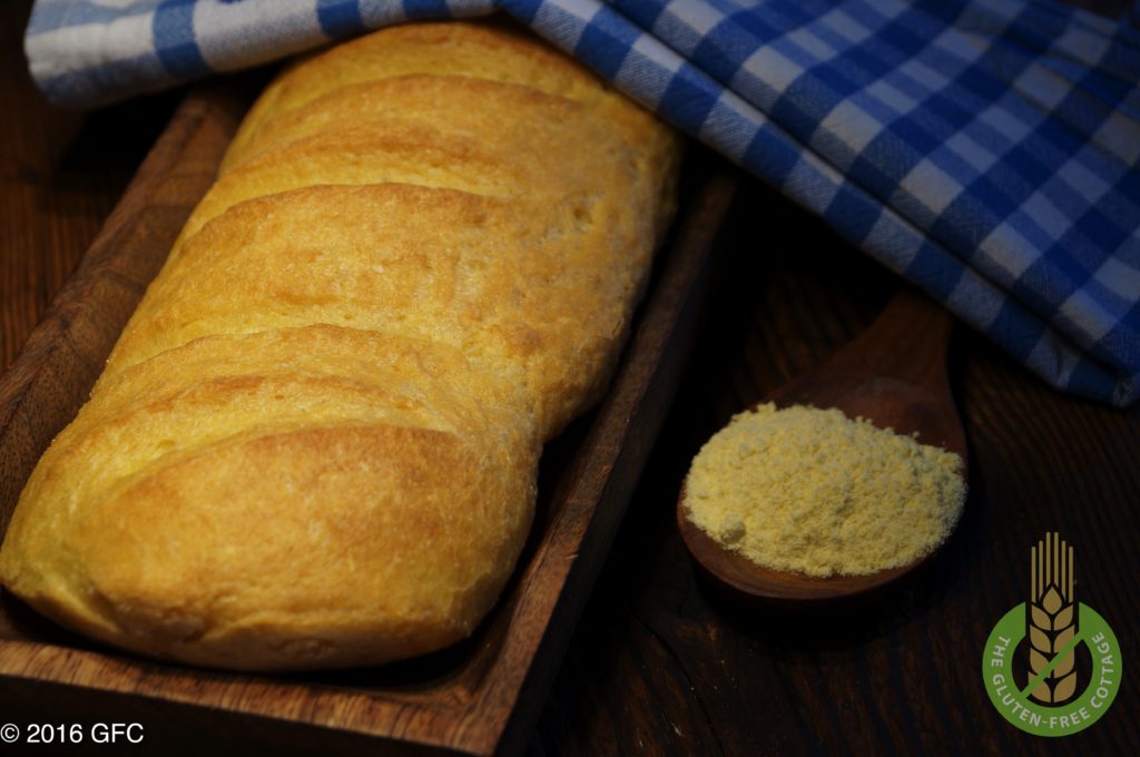 Gluten-free crispy french bread / white bread.