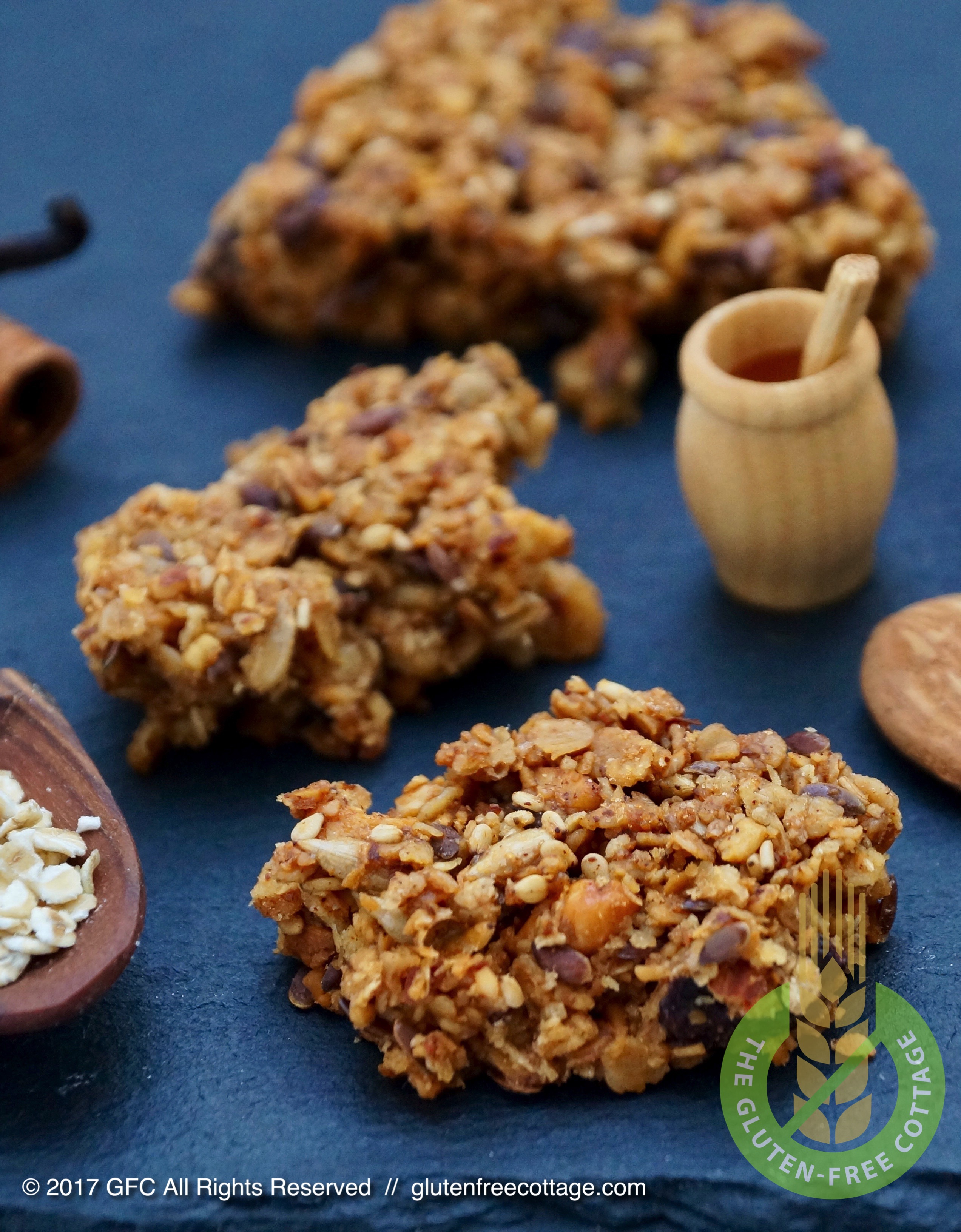 Gluten-free granola cookies.