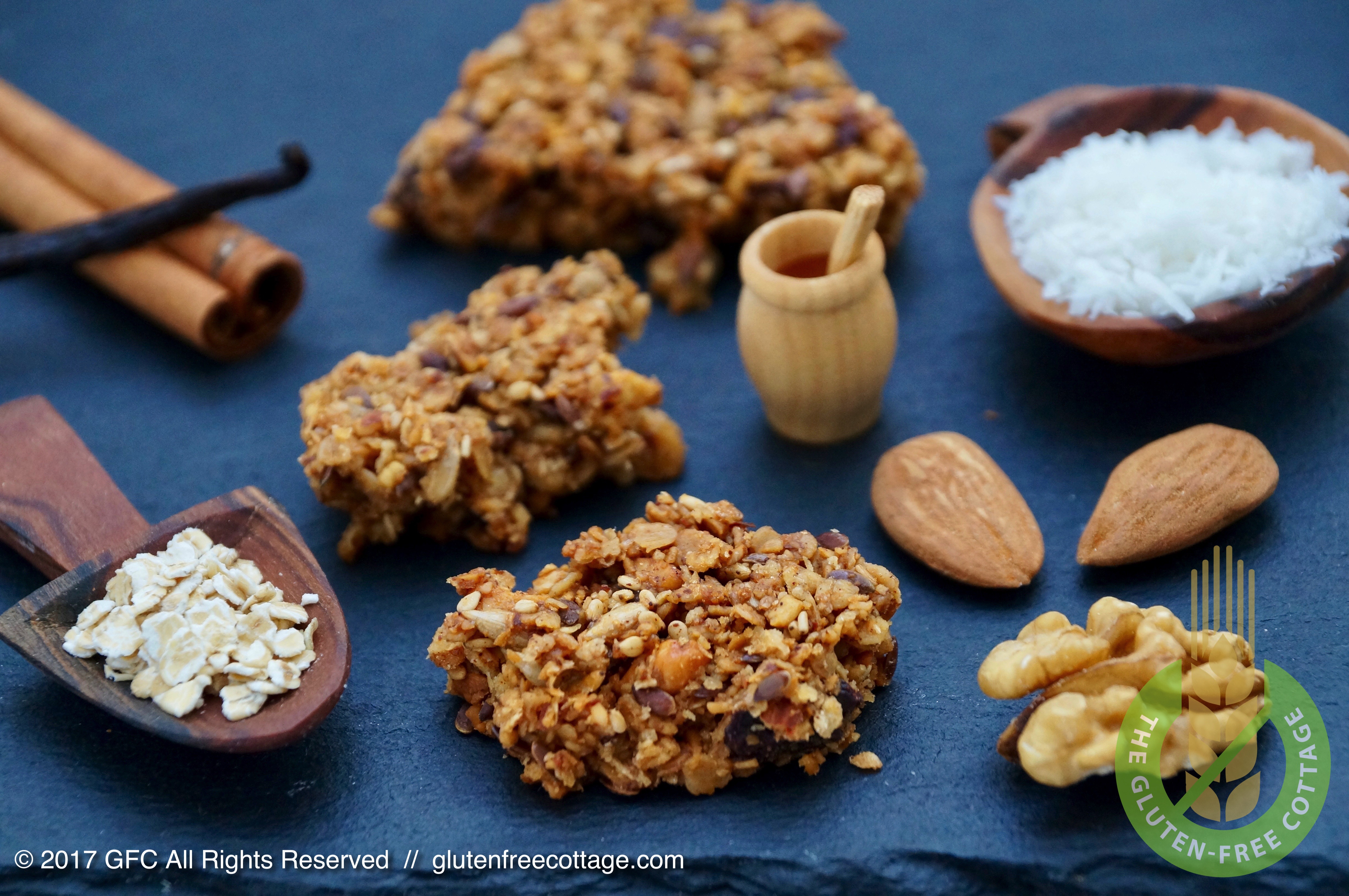 Gluten-free granola cookies.